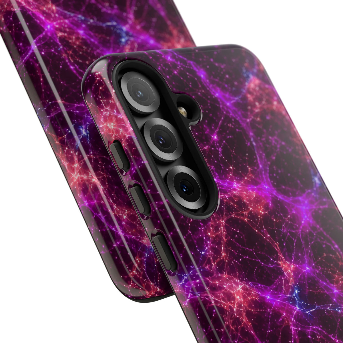 Neon Mycelium - Ember Orchid Phone Case