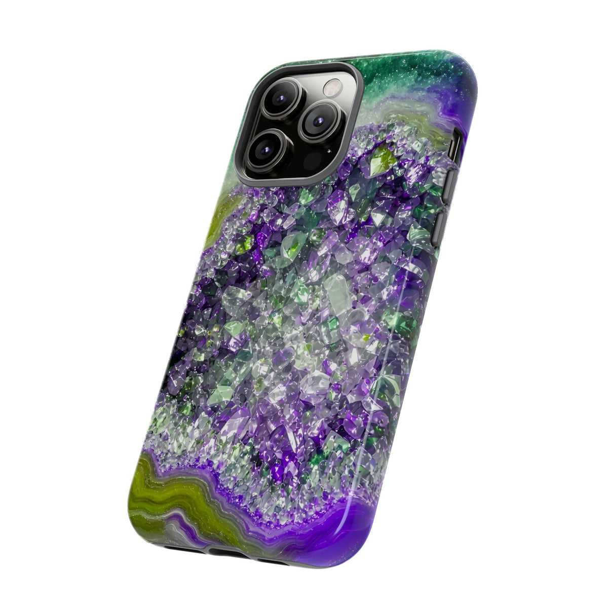 Geode Core - Ruby Emerald Phone Case