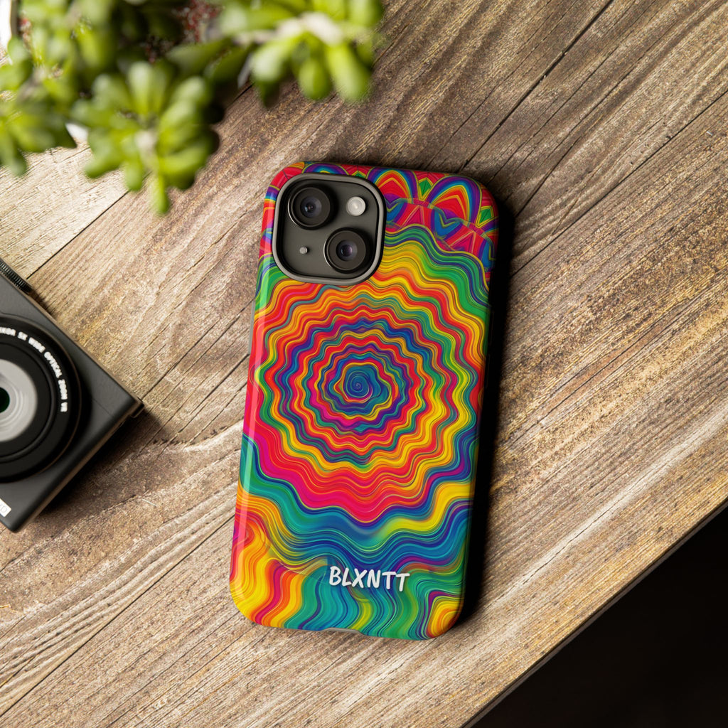 Hypnotic Rainbow Ripple Phone Case