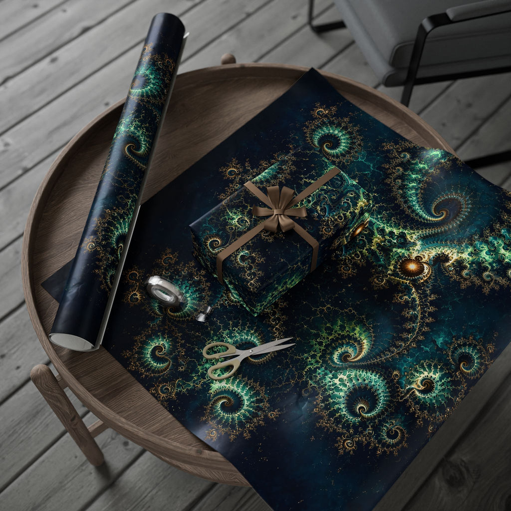 Copper Infinity - Peacock Wrapping Paper
