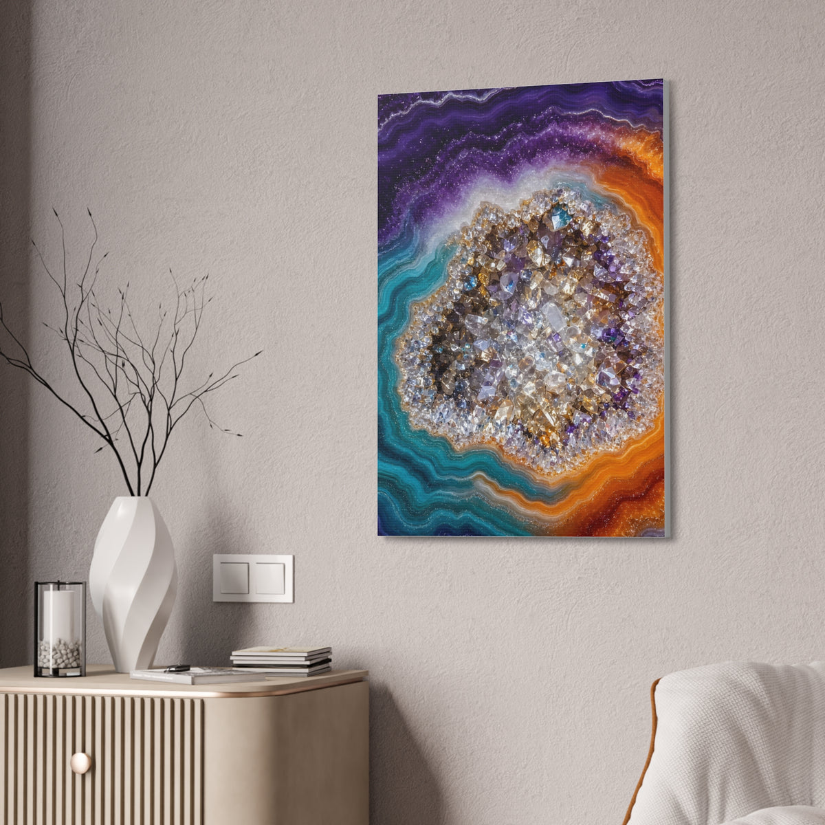 Geode Core - Original Core Glossy Canvas