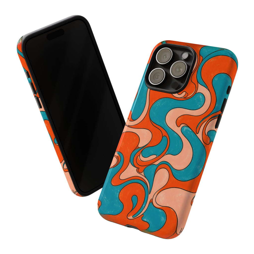 Fillmore Flow - Blood Orange & Teal Phone Case