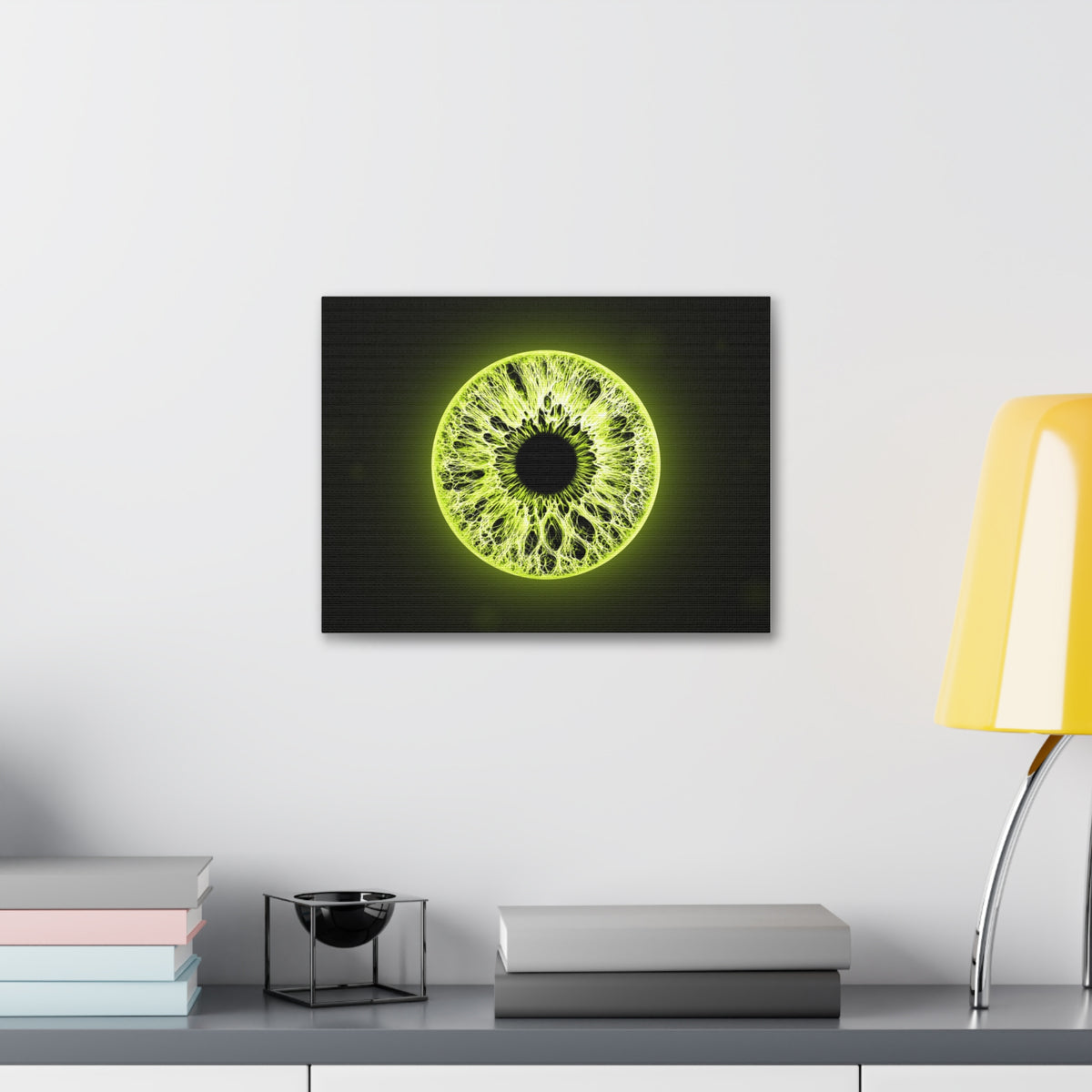 BLXNTT Iris – Lace Web Toxic Chartreuse Glossy Canvas