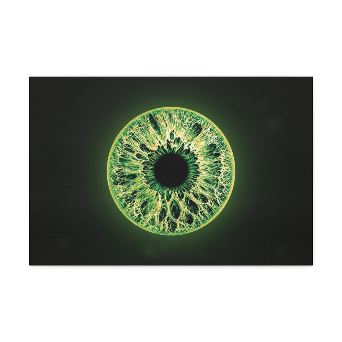 BLXNTT Iris – Lace Web Emerald Gold Glossy Canvas