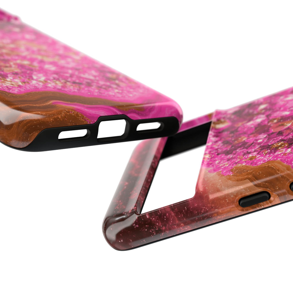 Geode Core - Terracotta Neon Phone Case