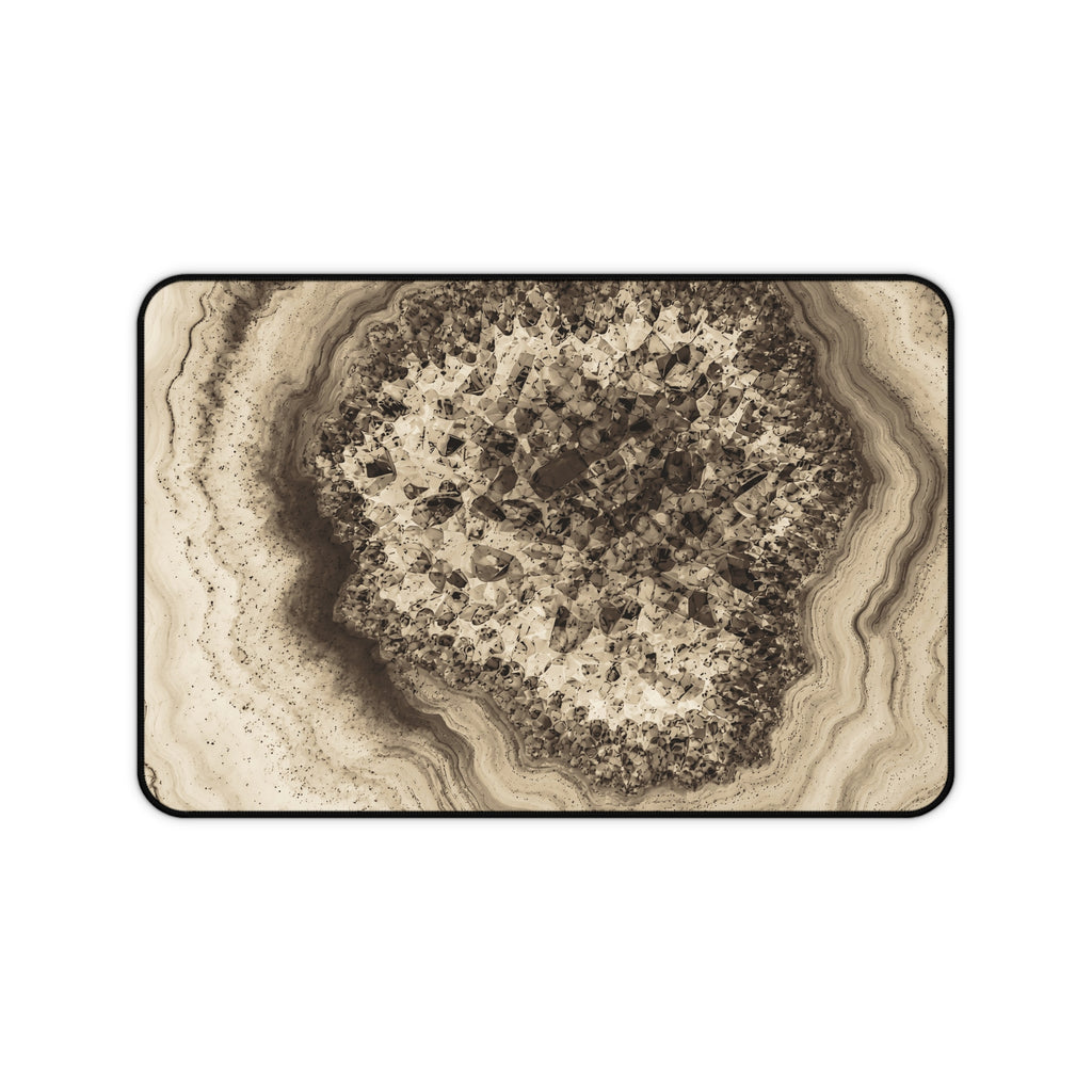 Geode Core - Ink on Paper Desk Mat