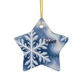 Snowflake Trippy Christmas Ornament