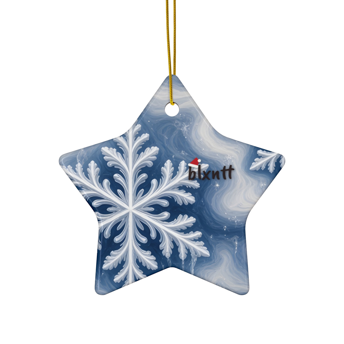 Snowflake Trippy Christmas Ornament