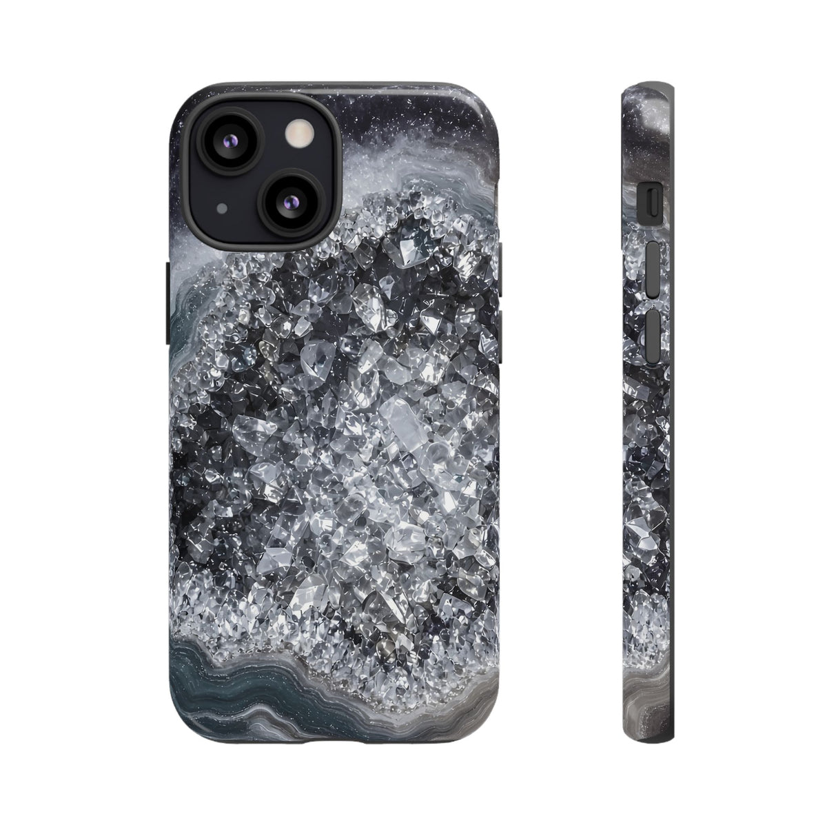 Geode Core - Silver Smoke Phone Case