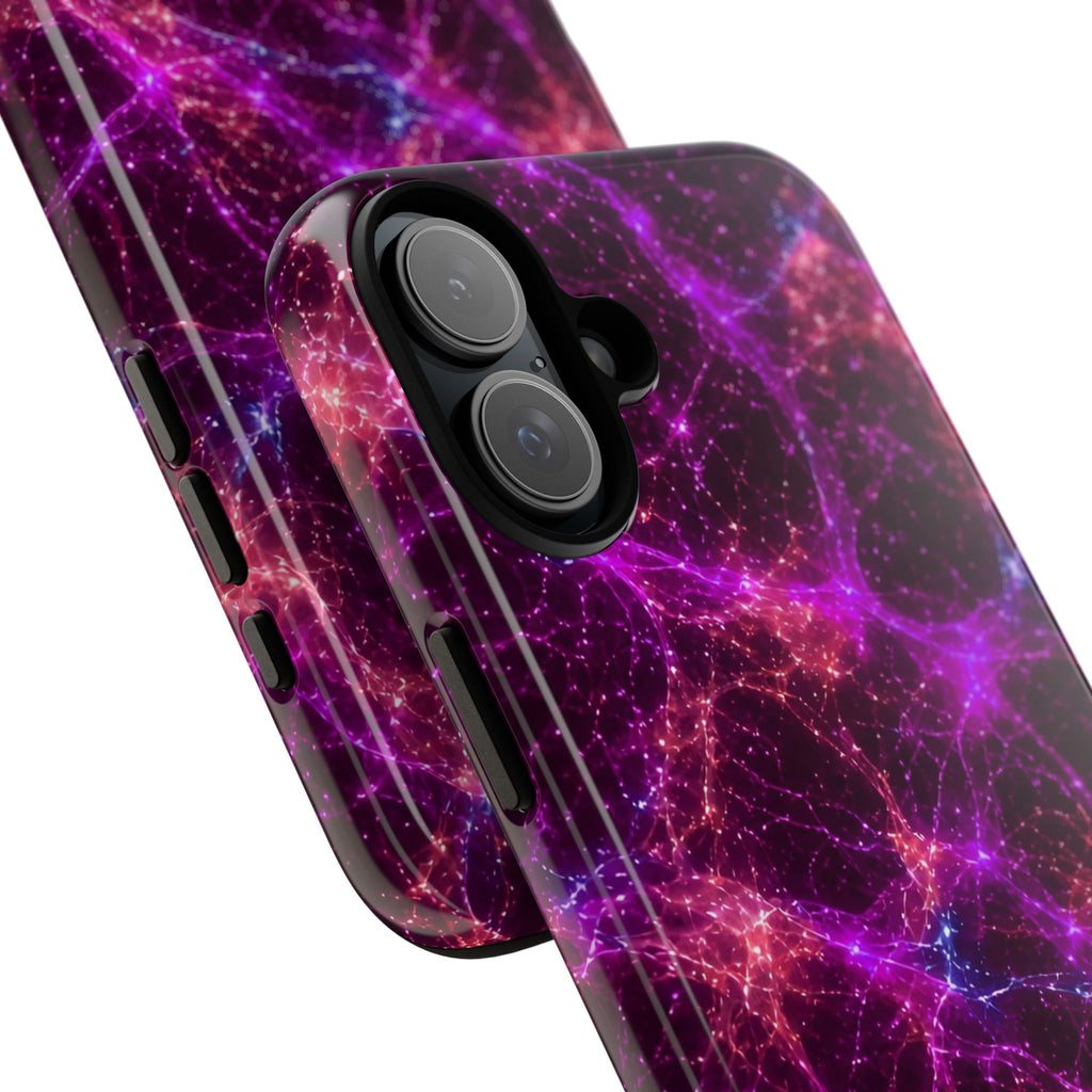 Neon Mycelium - Ember Orchid Phone Case