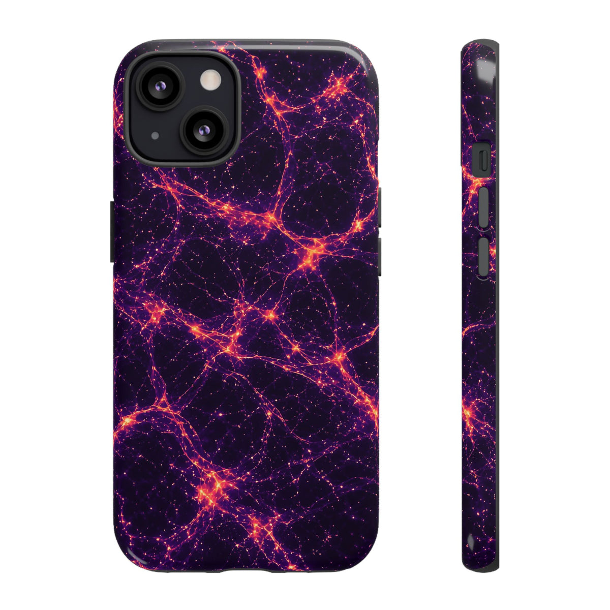 Neon Mycelium - Sunset Synapse Phone Case