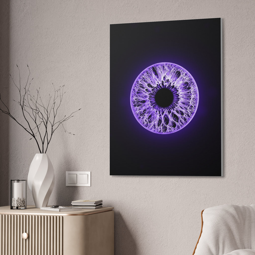 BLXNTT Iris – Lace Web Ultraviolet Glossy Canvas