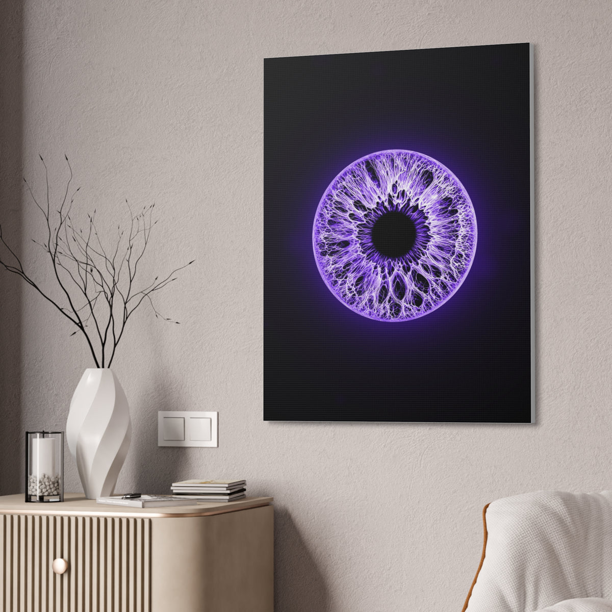 BLXNTT Iris – Lace Web Ultraviolet Glossy Canvas