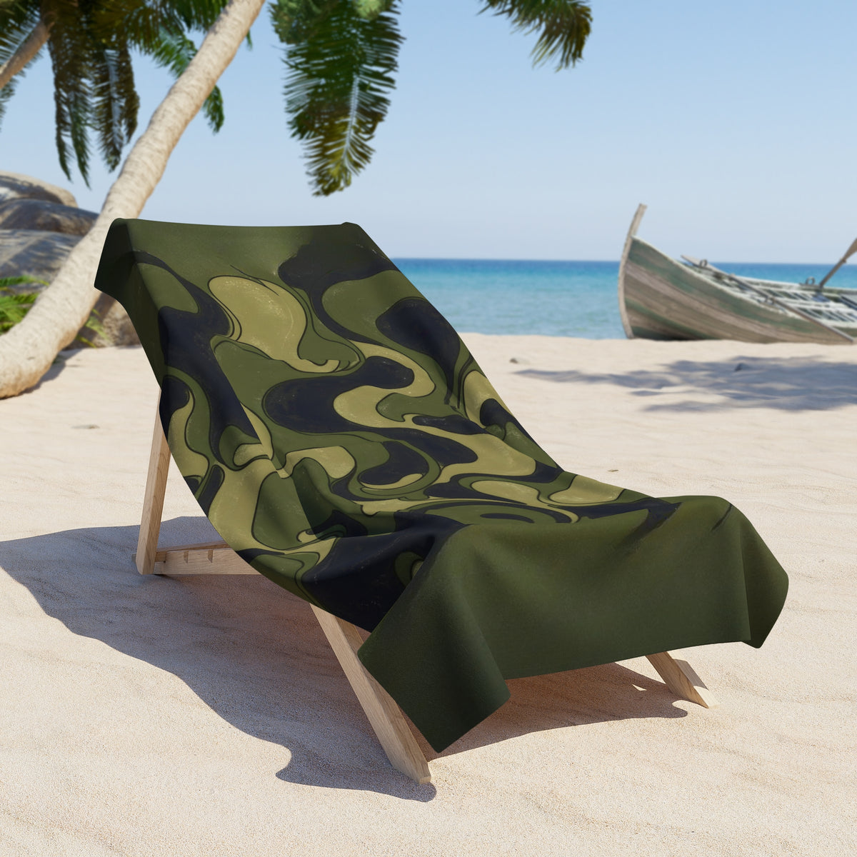 Fillmore Flow - Camo Beach Towel