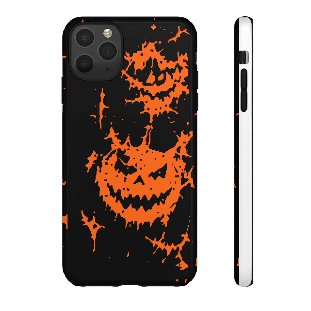Orange Spiderweb Pumpkin Phone Case