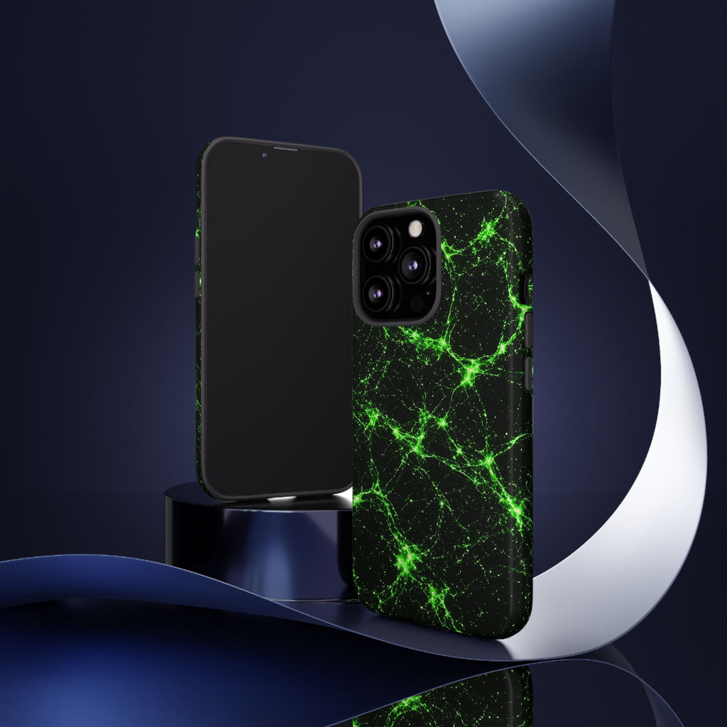 Neon Mycelium - Toxic Lime Phone Case