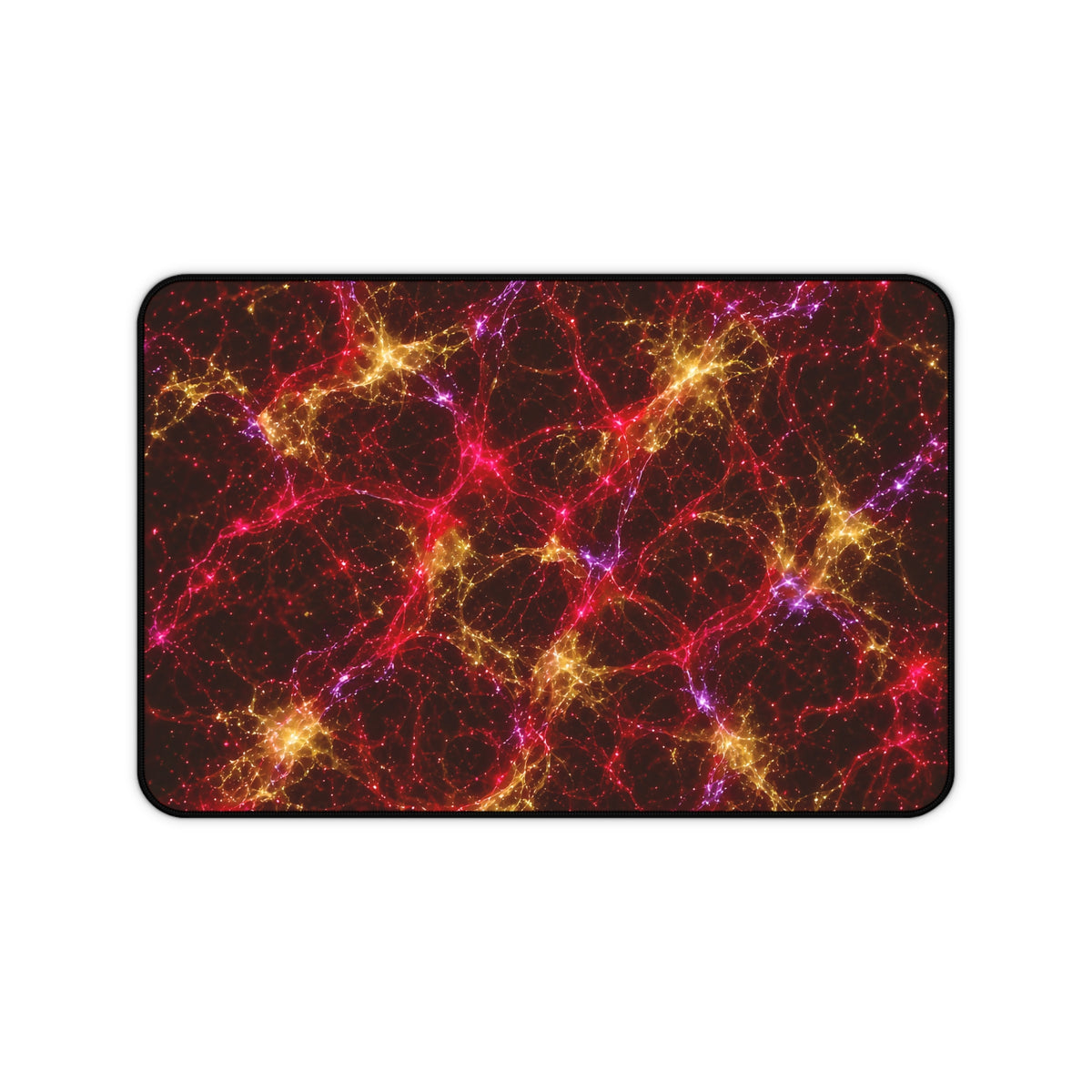 Neon Mycelium - Rainbow Nerve Desk Mat