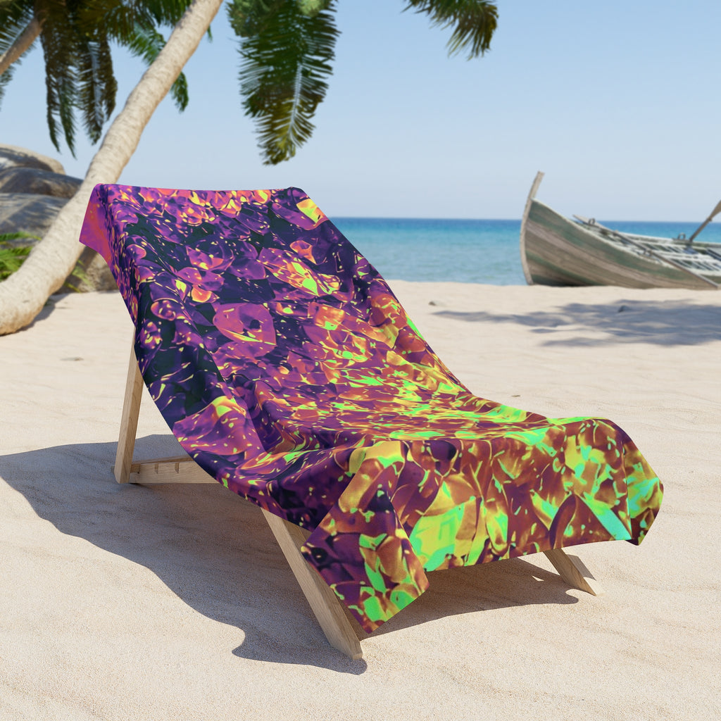 Geode Core - Holographic Beach Towel