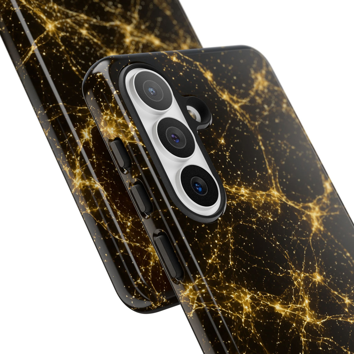 Neon Mycelium - Gold Filigree Phone Case