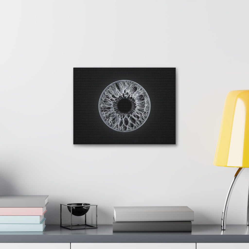 BLXNTT Iris – Lace Web Gray Glossy Canvas
