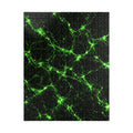 Neon Mycelium - Toxic Lime Jigsaw Puzzle