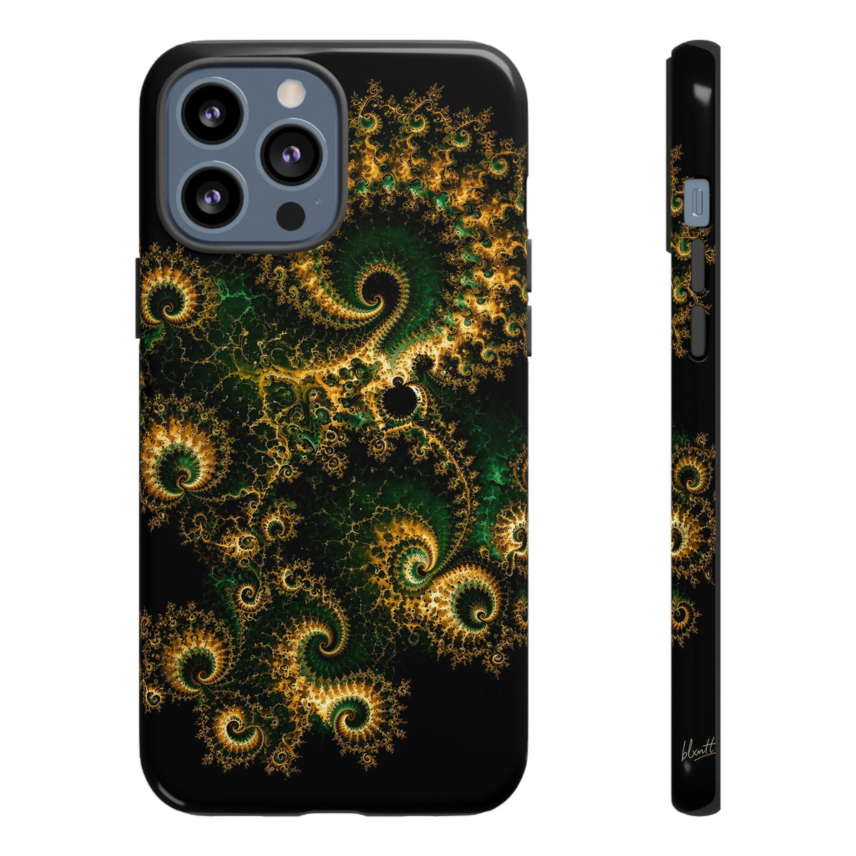 Copper Infinity - Emerald & Gold Phone Case
