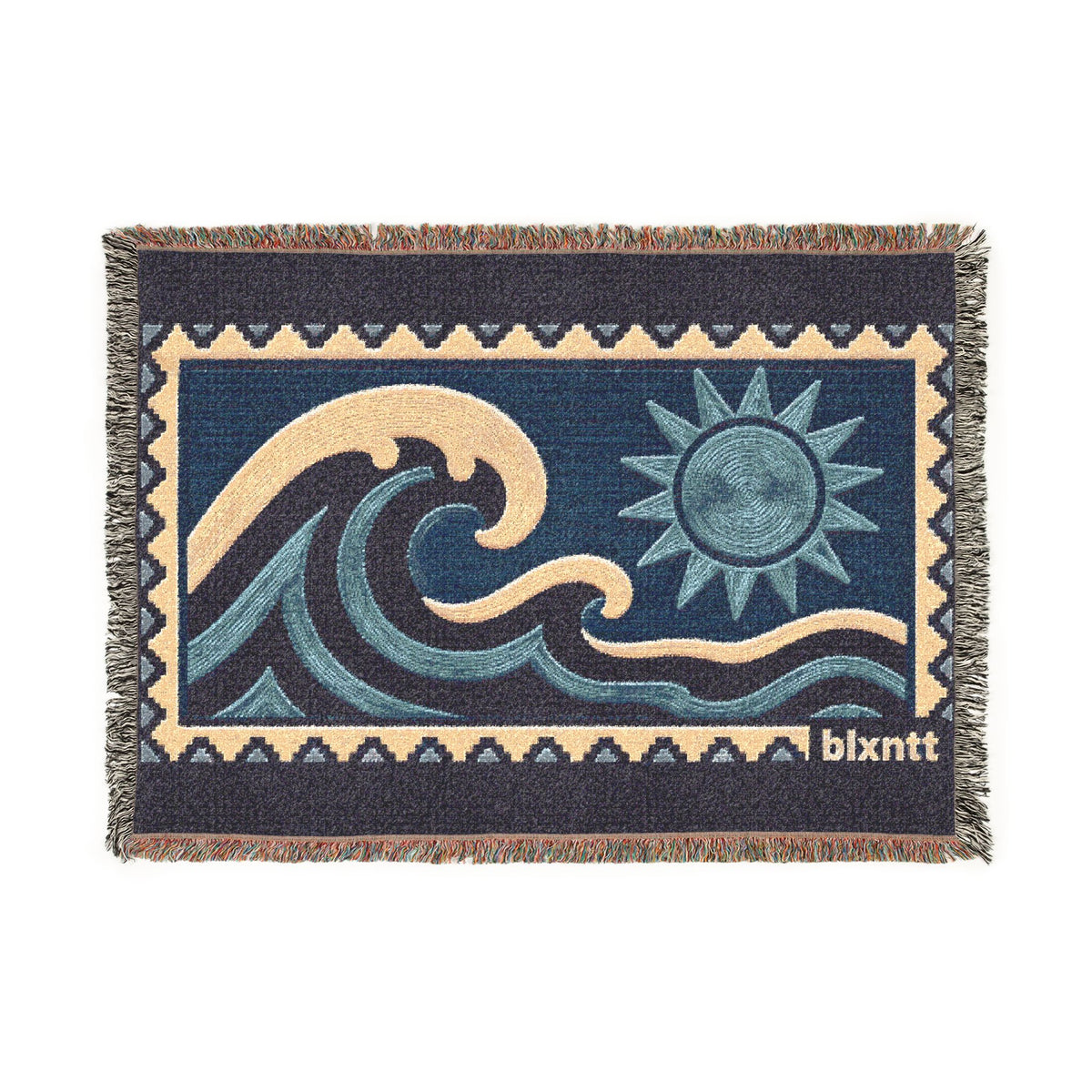 BLXNTT Blue Hippie Woven Blanket #1