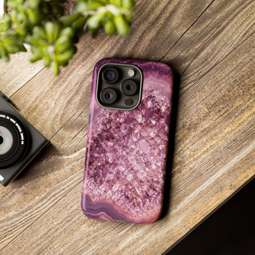 Geode Core - Rose Quartz Phone Case