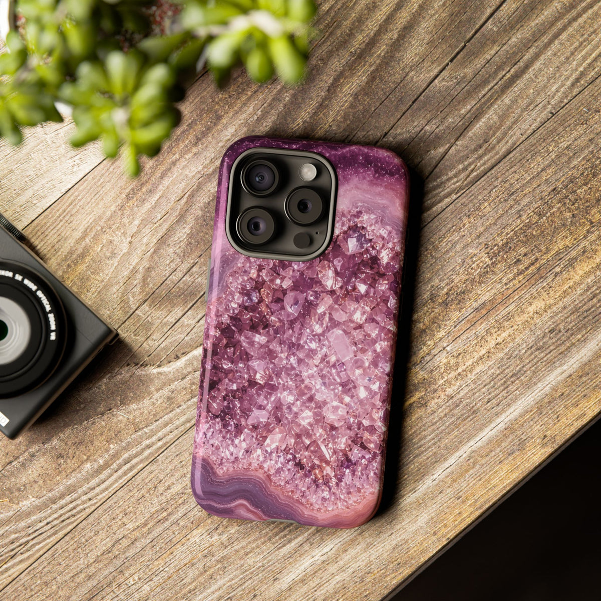 Geode Core - Rose Quartz Phone Case