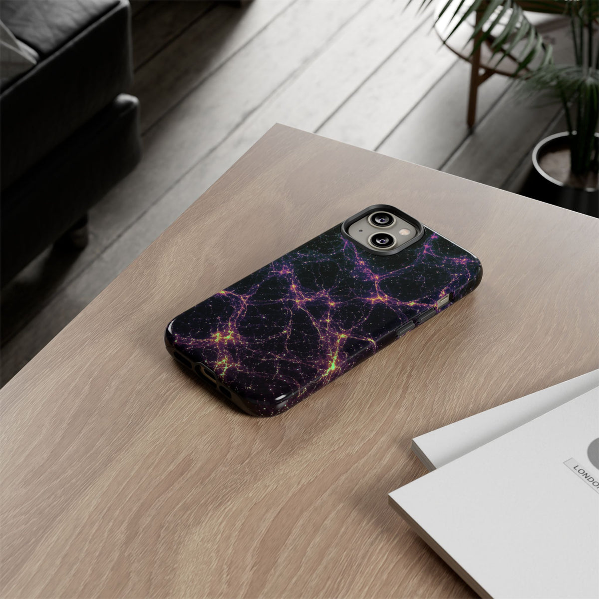 Neon Mycelium - Holographic Phone Case