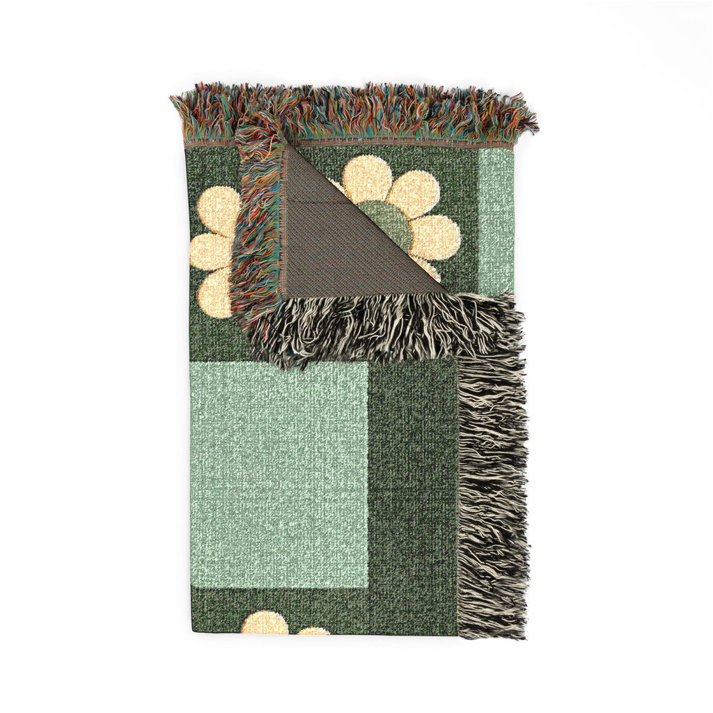 BLXNTT Green Hippie Woven Blanket #2