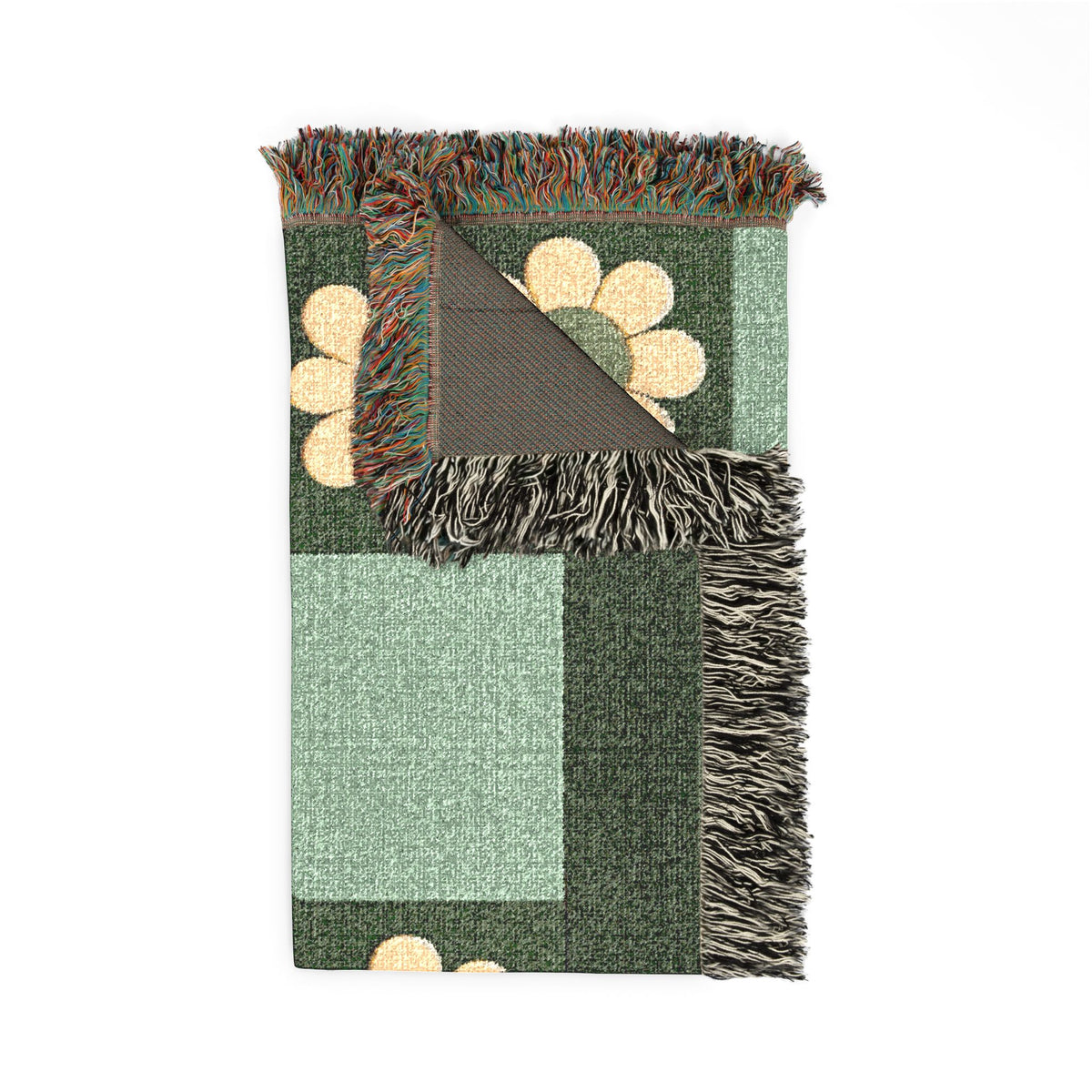 BLXNTT Green Hippie Woven Blanket #2