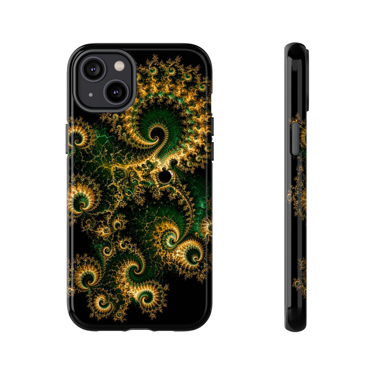 Copper Infinity - Emerald & Gold Phone Case