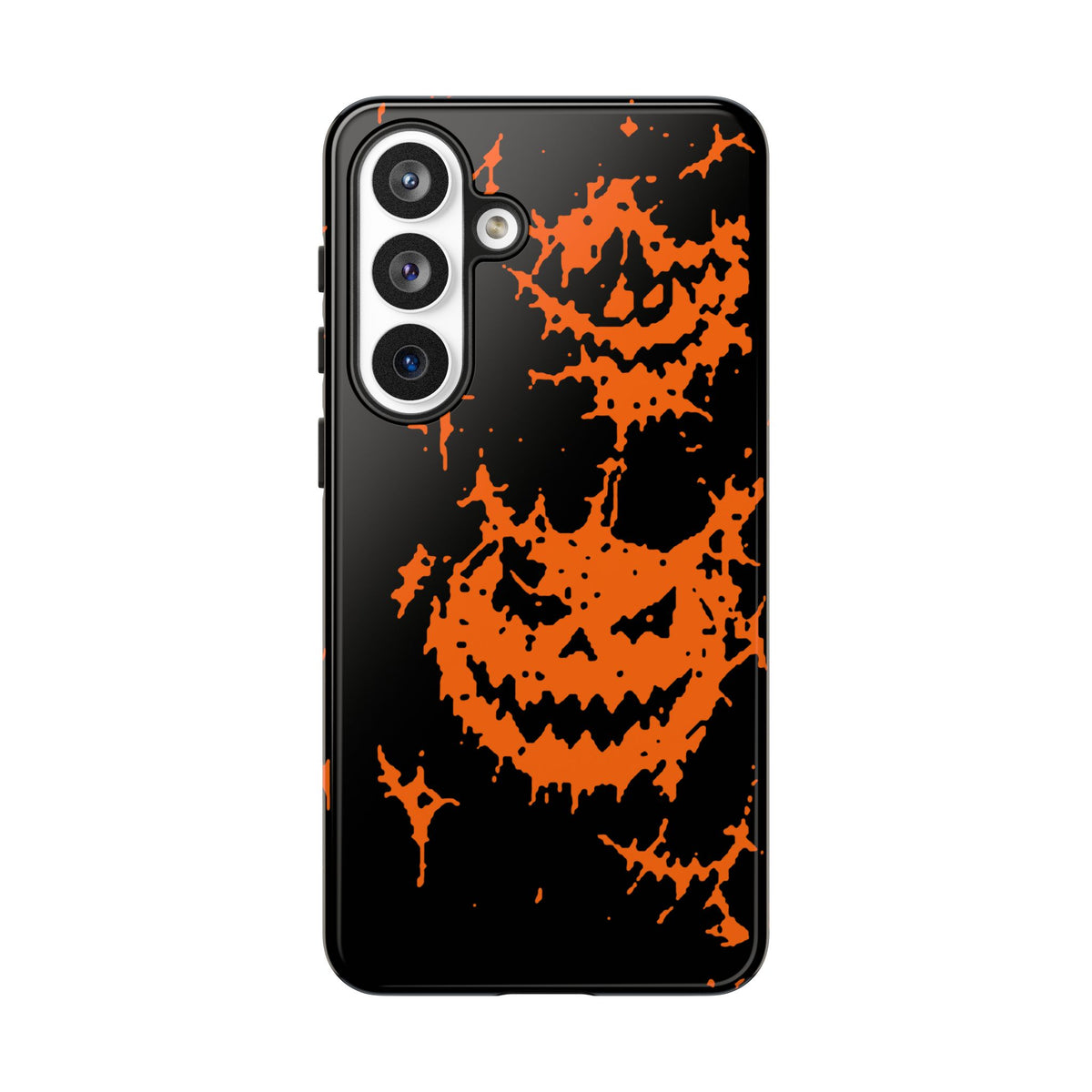 Orange Spiderweb Pumpkin Phone Case