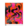Fillmore Flow - Neon Orange & Magenta Wrapping Paper