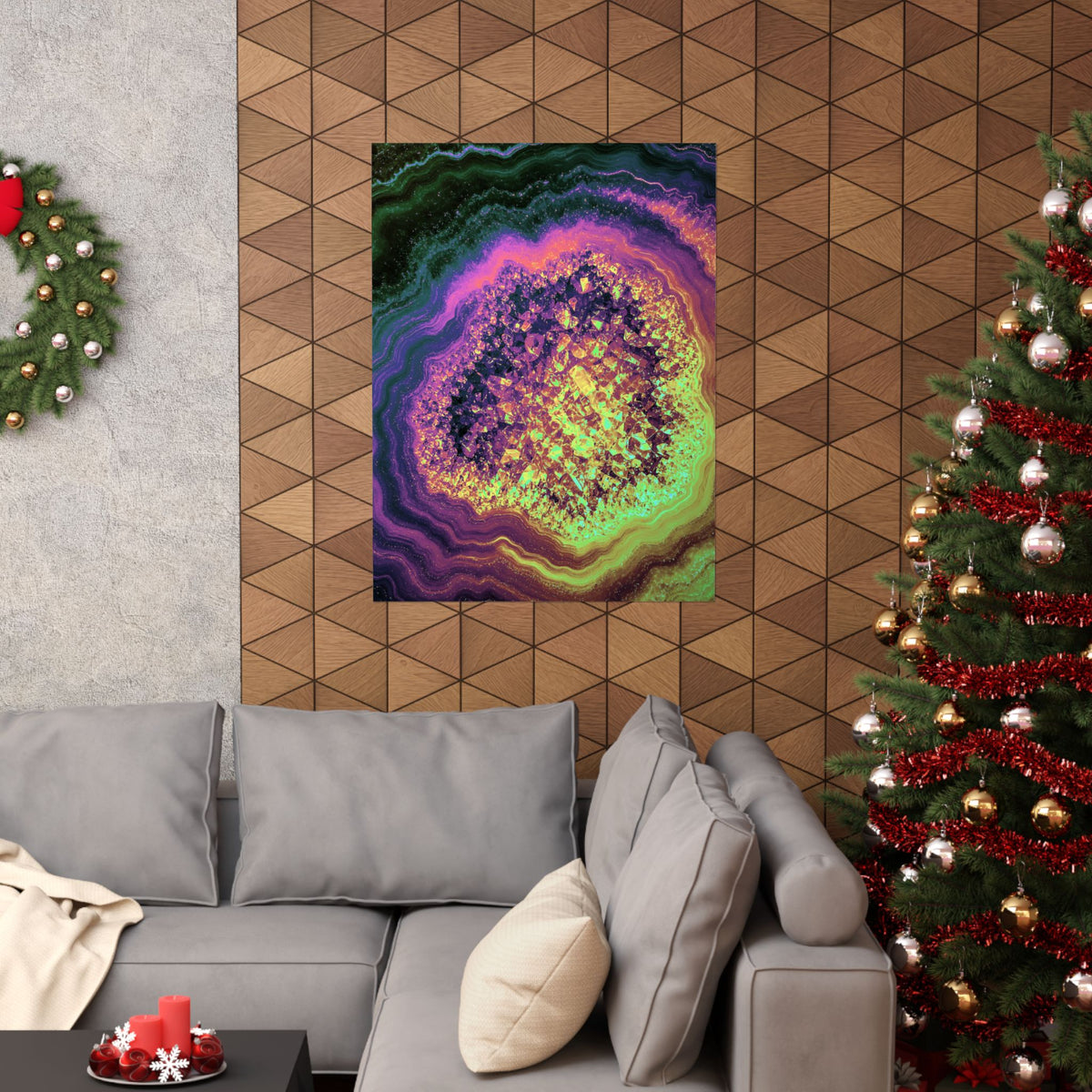 Geode Core - Holographic Poster