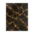 Neon Mycelium - Gold Filigree Jigsaw Puzzle