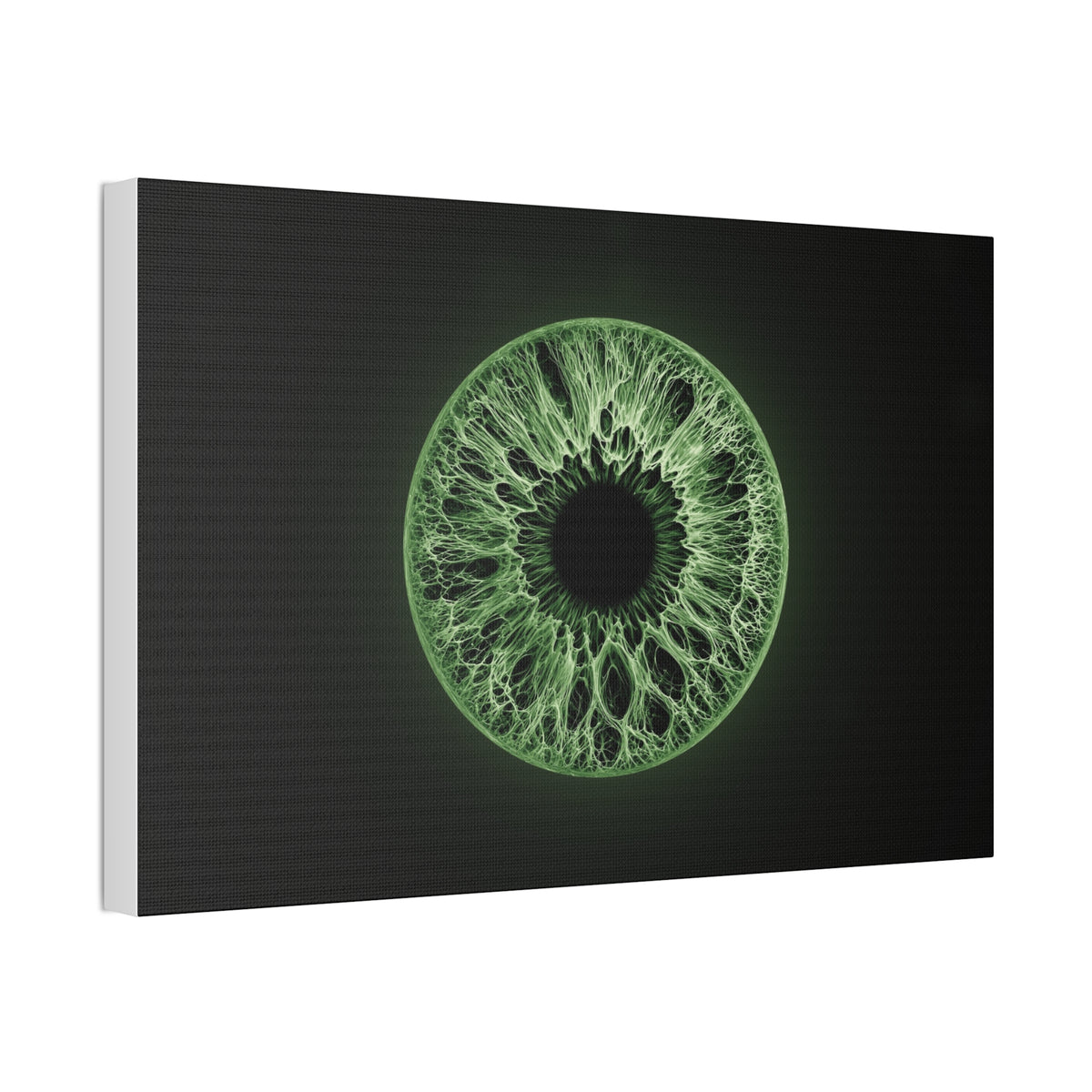 BLXNTT Iris – Lace Web Green Glossy Canvas