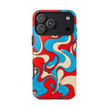 Fillmore Flow - Red, Cyan & Cream Phone Case