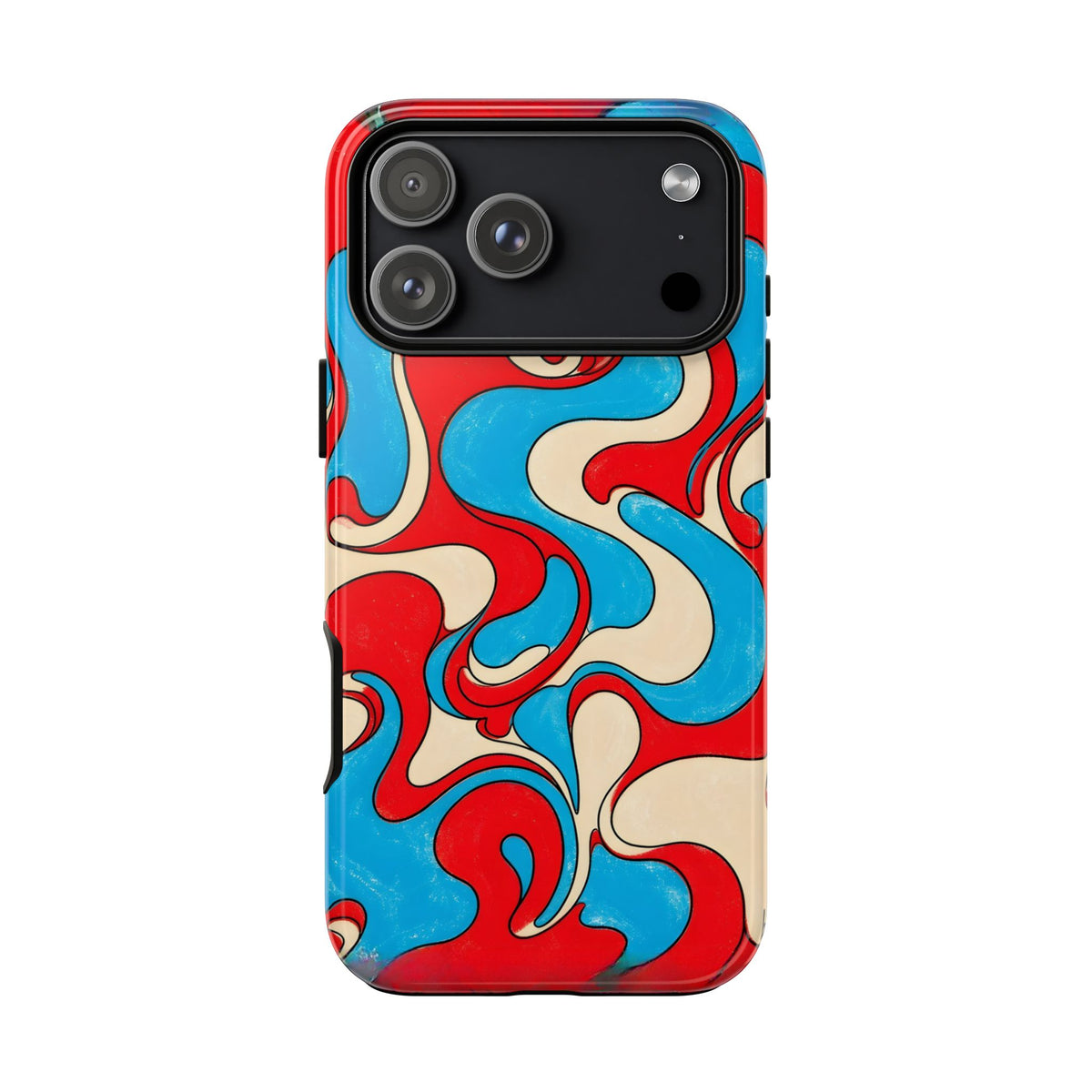 Fillmore Flow - Red, Cyan & Cream Phone Case