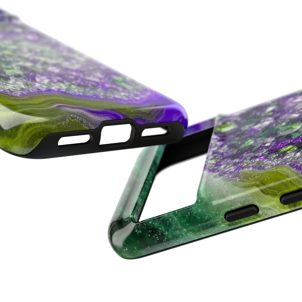 Geode Core - Ruby Emerald Phone Case
