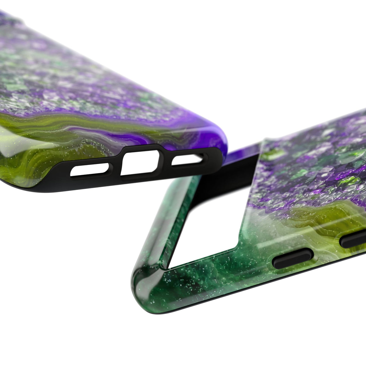 Geode Core - Ruby Emerald Phone Case