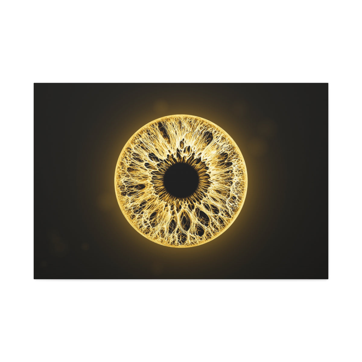 BLXNTT Iris – Lace Web Molten Gold Glossy Canvas