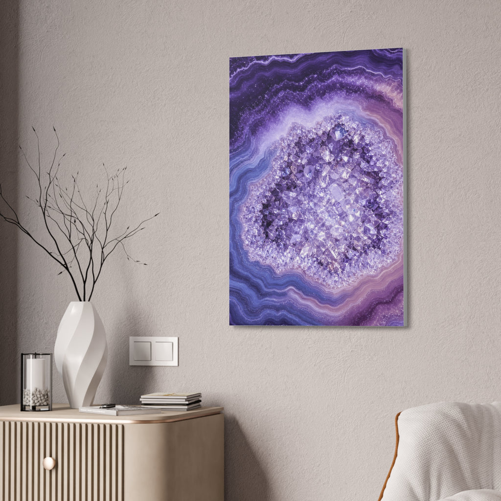Geode Core - Lilac Dream Glossy Canvas