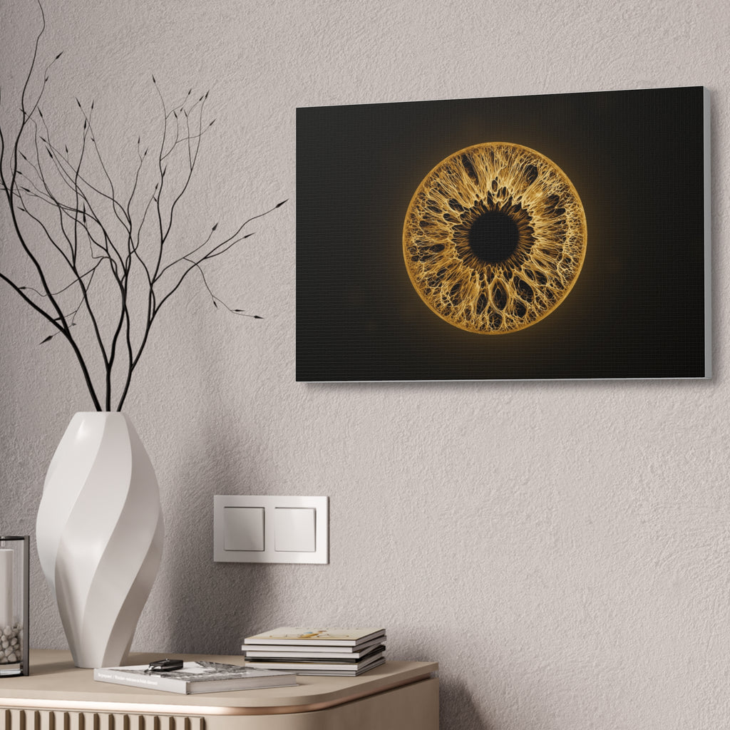 BLXNTT Iris – Lace Web Amber Glossy Canvas