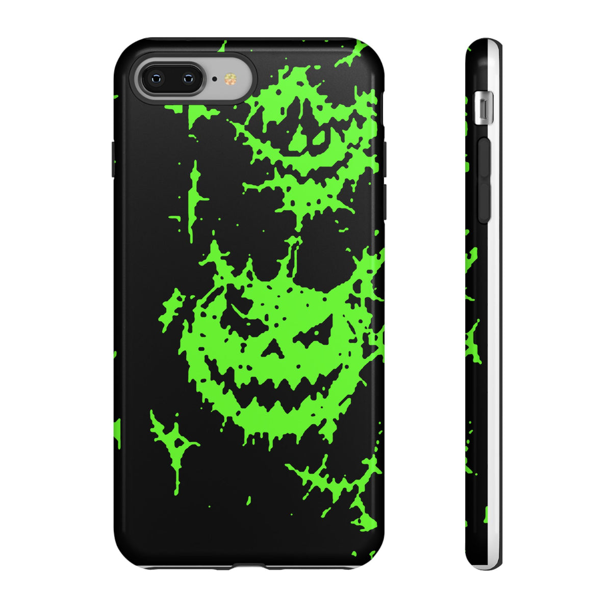 Green Spiderweb Pumpkin Phone Case