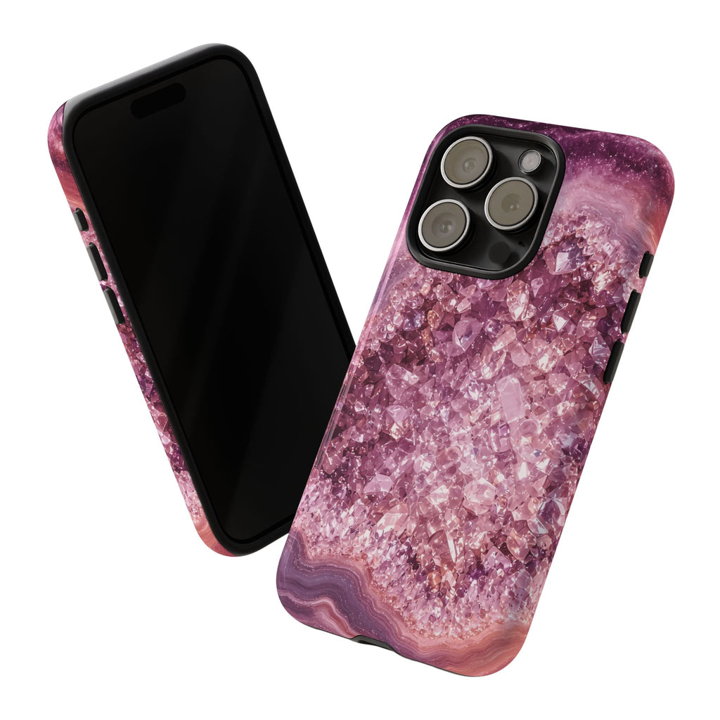 Geode Core - Rose Quartz Phone Case