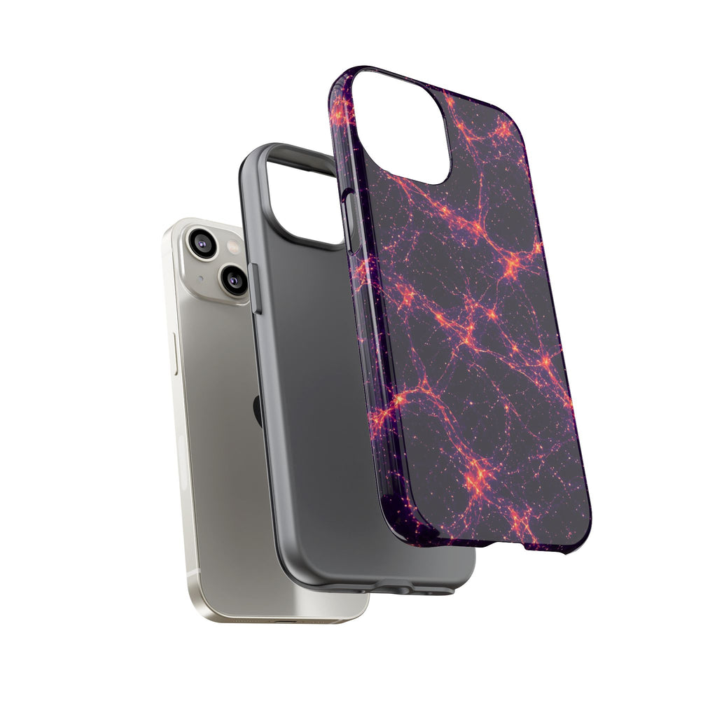 Neon Mycelium - Sunset Synapse Phone Case