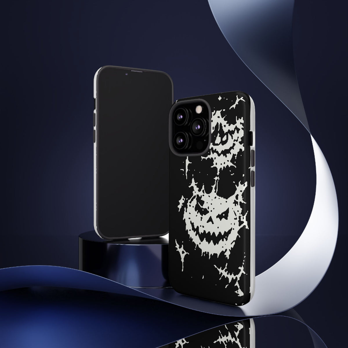White Spiderweb Pumpkin Phone Case