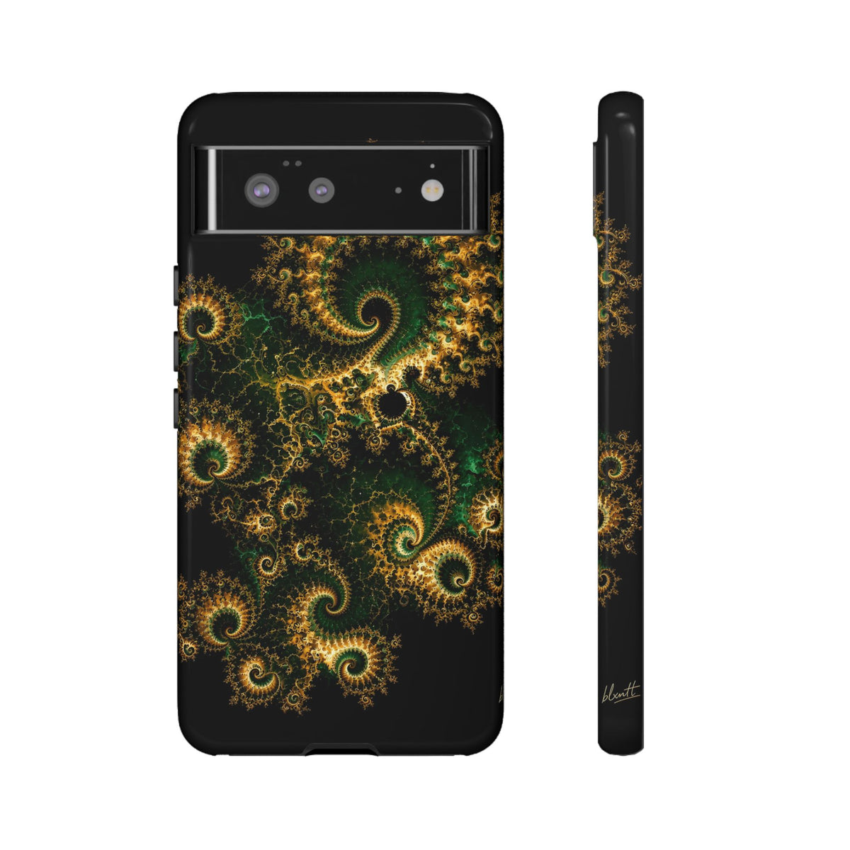 Copper Infinity - Emerald & Gold Phone Case